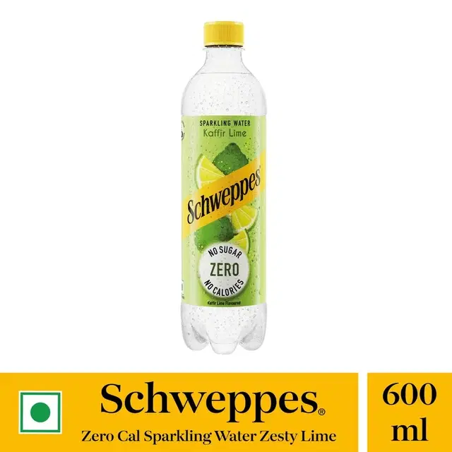 Schweppes Lime Sparkling Water 600 ml Pet