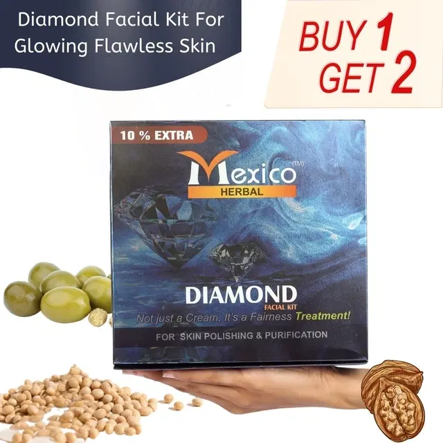 Maxico Herbal Diamond Facial Kit, Pack of 3