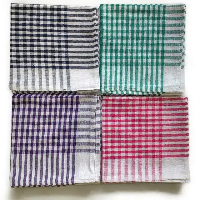 Multipurpose Kitchen Towels, Multicolor,  Pack of 4