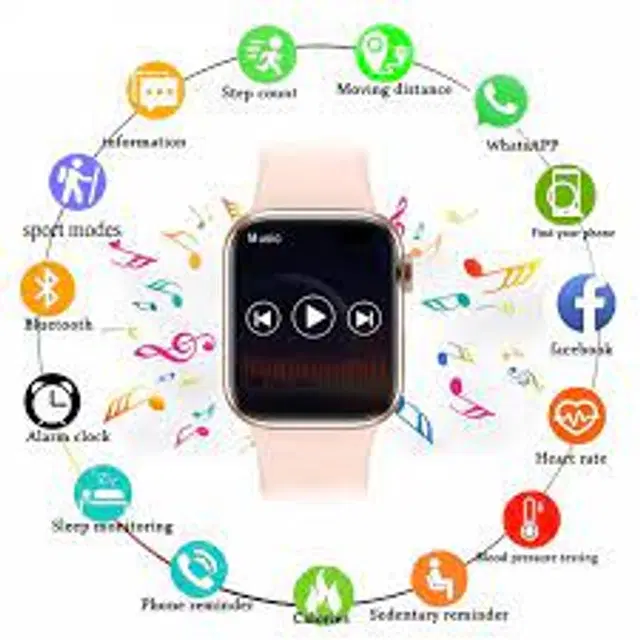 I8 Pro Maxx Smart Watch for Men & Women, Pink