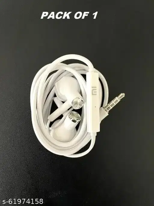 Plastic Tech Classic Soft Bass Wired Earphones, White, Dv-12