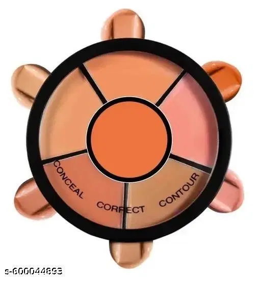 Pro Concealer Palette - Concealer|Full Coverage|Satin–Matte Finish|3 In 1 Conceal,Contour & Correct| Long Lasting|Waterproof|Easily Blendable| For All Skin Types - 15gm