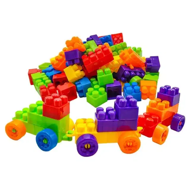 Plastic Educational Stem 200 Pcs Building Blocks Toy Set for Kids, Multicolor