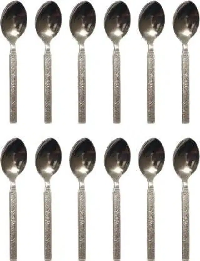 Stainless Steel Dinner Spoon, Silver, Pack of 12