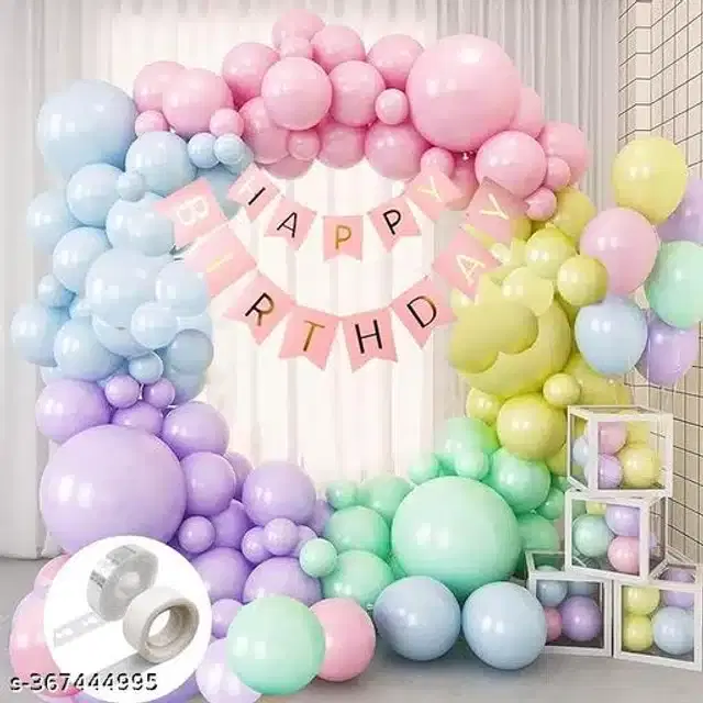 Birthday Party Decoration Kit, Multicolor, Set of 53