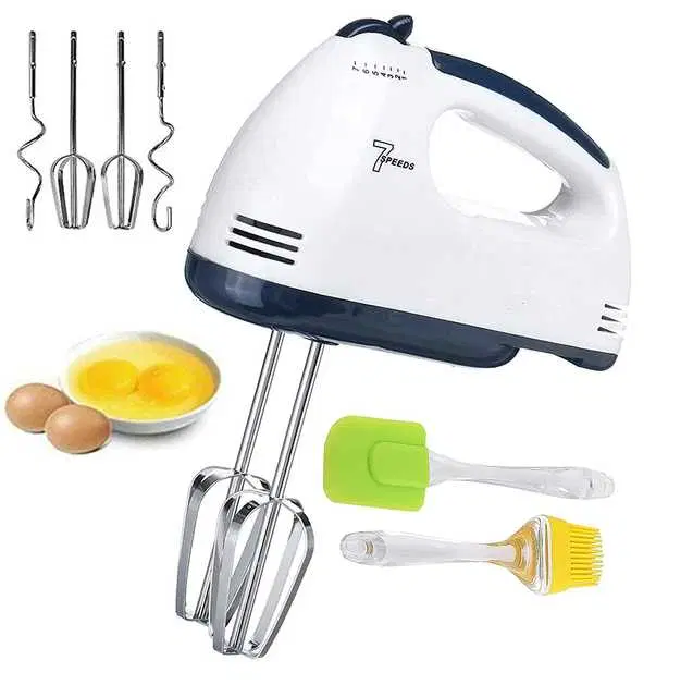 7 Speed Hand Mixer, White, MNE-29