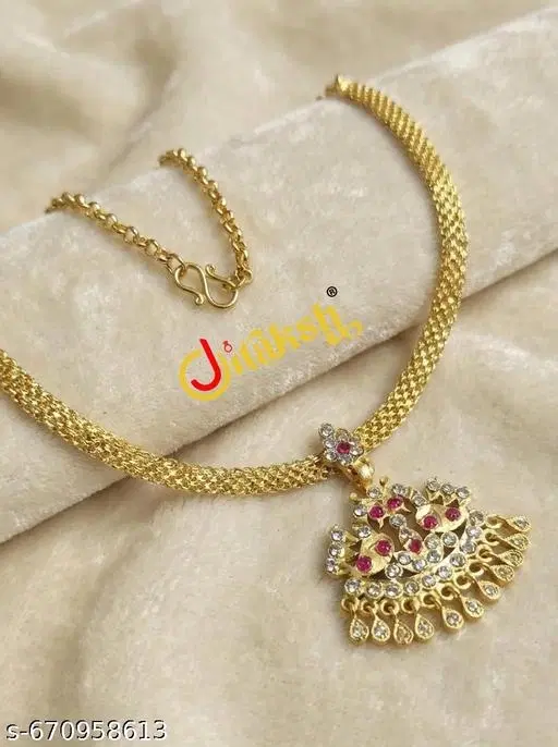 Necklace for Women (Gold, Free Size)