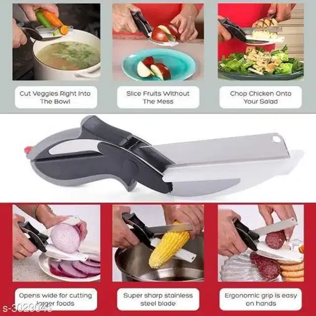 Stainless Steel 2-in-1 Clever Cutter, Assorted