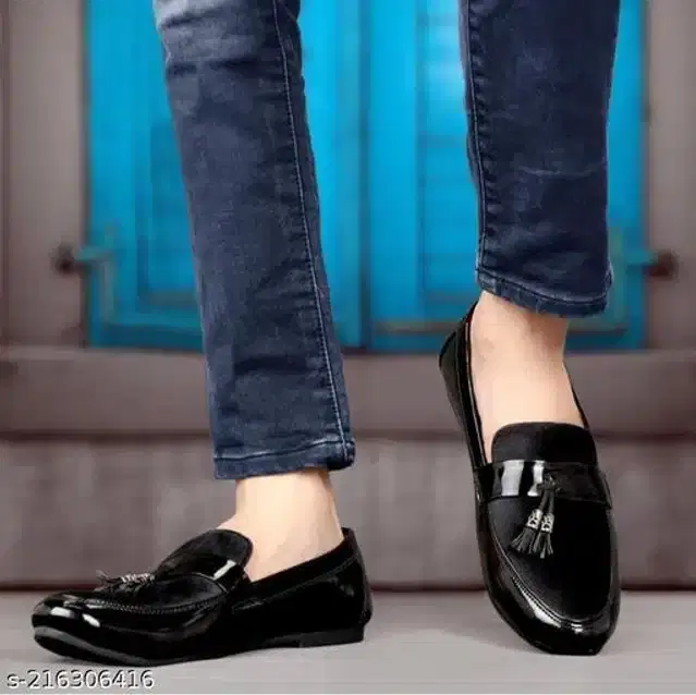 Loafers for Men (Black, 6)