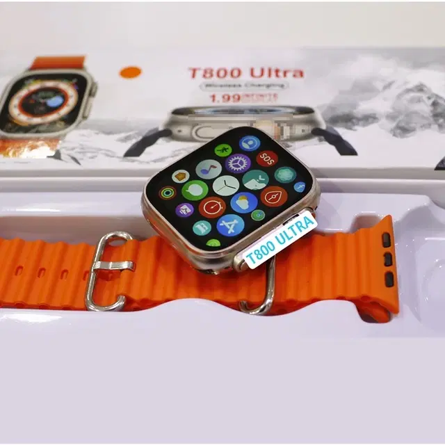 Nylon Strap Smart S8 Ultra Smart Watch for Men & Women, Orange