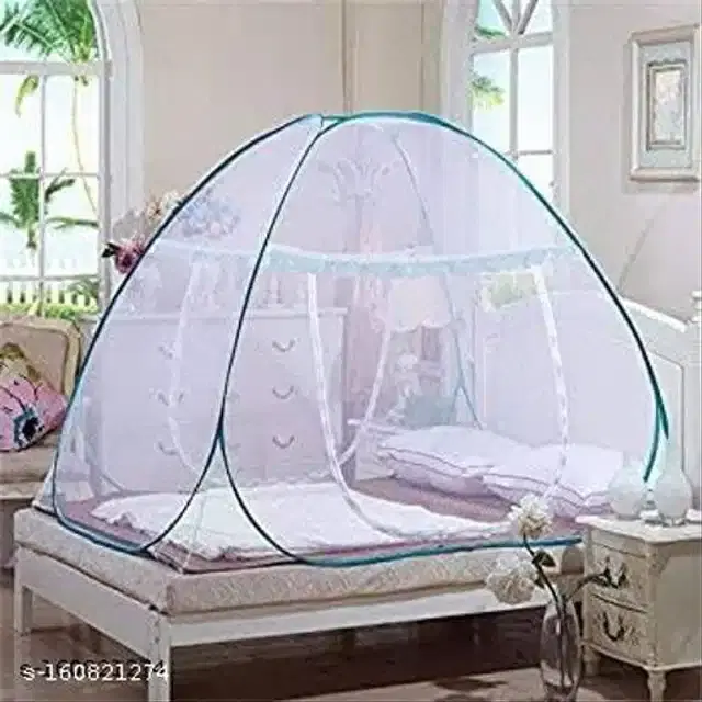 Polyester Mosquito Net, Blue, 6.7x6.5 Feet