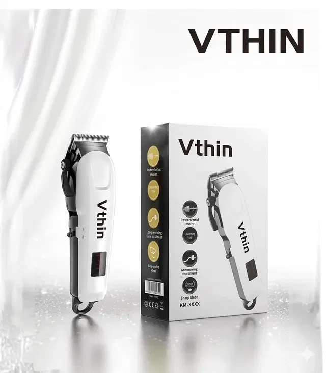 Plastic Trimmer for Men, White (100 W)