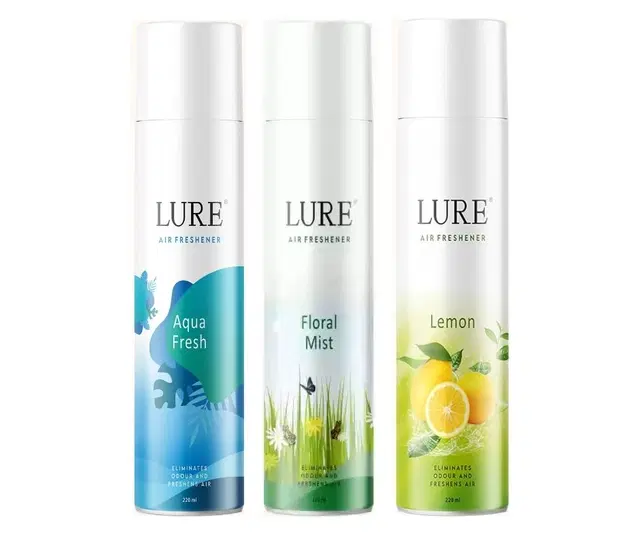 Combo of Lemon with Aqua Fresh & Floral Mist Air Freshener, 220 ml, Pack of 3