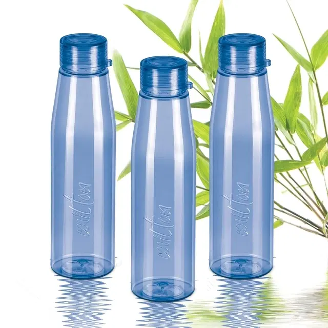 Milton Ripple 1000 Pet Water Bottle, 1 Piece, 1 Litre, Burgundy | BPA Free | 100% Leak Proof | Office Bottle | Gym Bottle | Home | Kitchen | Travel Bottle | Hiking | Treking Bottle Blue