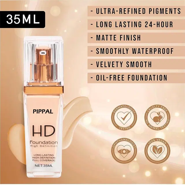 Pippal HD Foundation, 35 ml