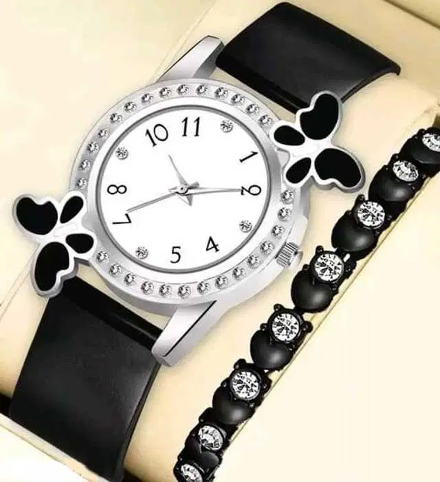 Analog Watch For Womens (Black) (WS-75)