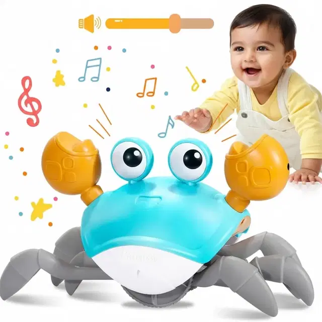Kidology Musical Crawling Crab Toy for Babies & Toddlers