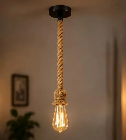 Rope Pendant Light For Indoor And Outdoor