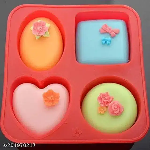 Plastic Bakeware Moulds, Red