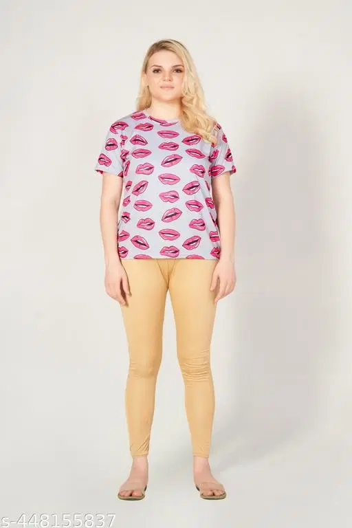 Tshirts for Women (Grey, S)
