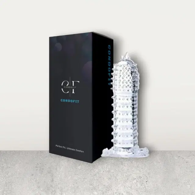 A R Silicone Crystal Dotted Condom for Men, Transparent