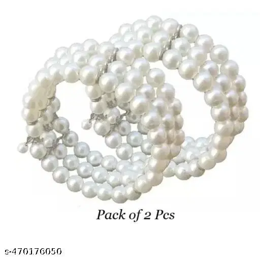 3 layer pearl bracelet set