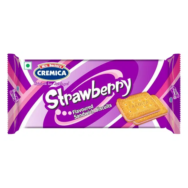 Cremica Strawbery Cream Biscuits 100 g