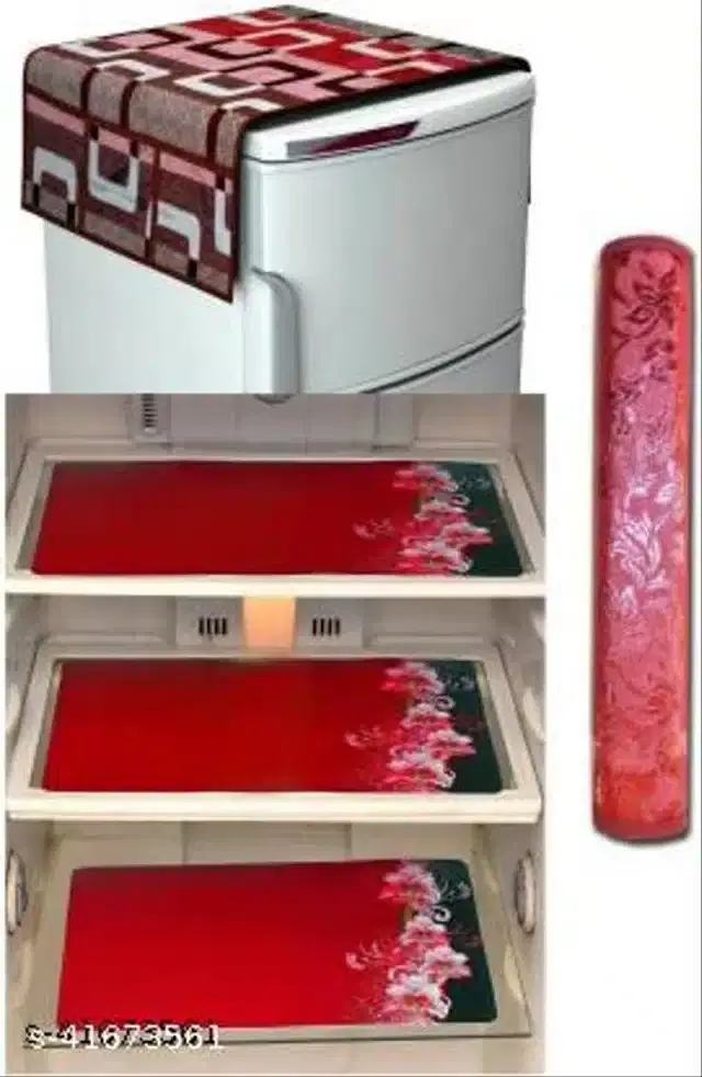 Fridge Cover Set, Multicolor, Set of 5