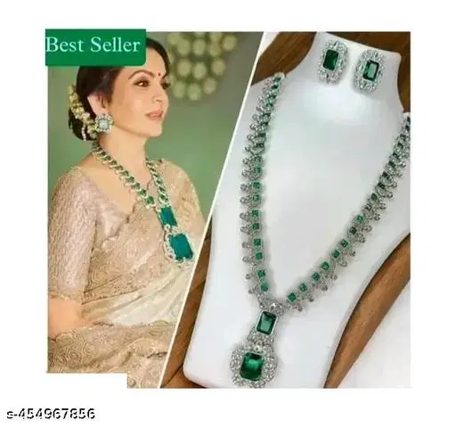 Nita Ambani Inspired AD stone jewellery set