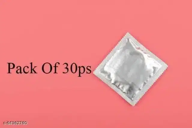 Xebok Strawberry Flavoured Extra Dotted Condoms, Pack of 30