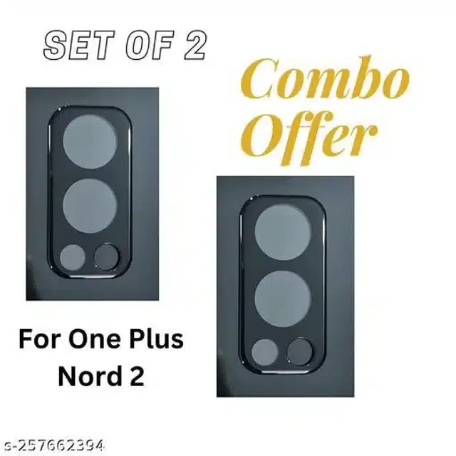 Camera Lens Protectors for Oneplus Nord 2, Transparent, Pack of 2