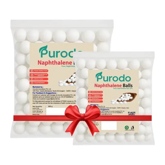 Purodo Napthalene Balls 100 g + Purodo Napthalene Balls 200 g
