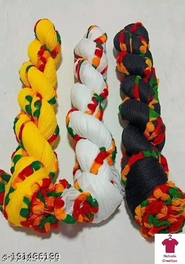 Dupatta for Women, Pack of 3 (Multicolor, 2 m)