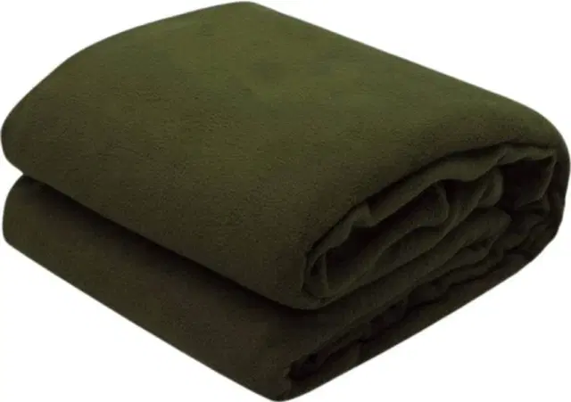 Fleece Blanket, Green, 60x90 Inches