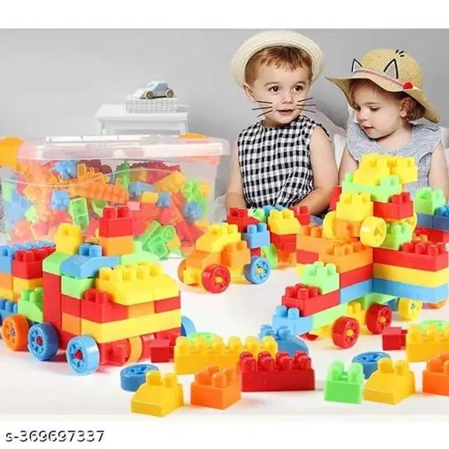 Plastic 150 Pcs Block Toys Set for Kids, Muticolor, Set of 1