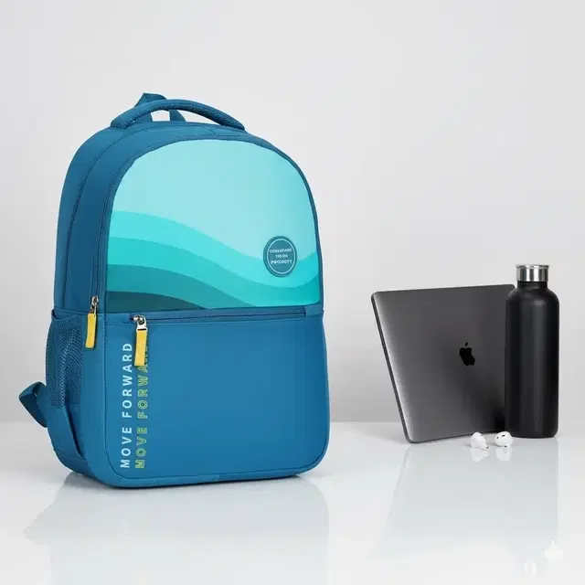 Priority 19 Inch Durable Polyester College Backpack For Boys & Girls | Office Bag For Men & Women | Casual Backpack For Unisex, Large | Airport Blue - INV23127