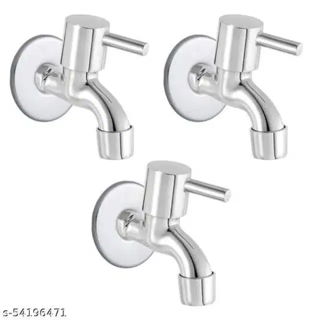 Bathroom Tap, Silver(Pack Of 3