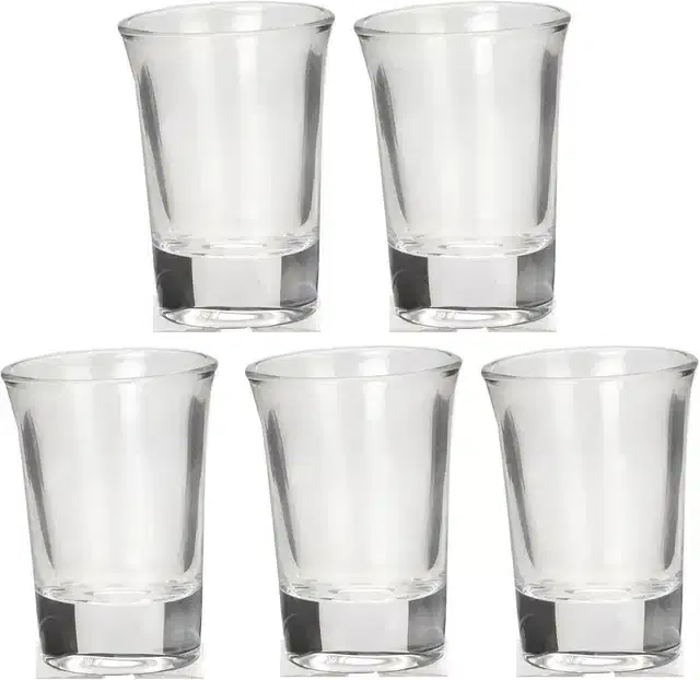 Liquor cum Cocktail Glasses, Transparent, 30 ml, Pack of 5