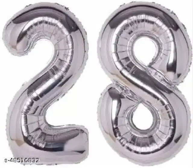 Number Foil Balloon, Assorted, Pack of 1