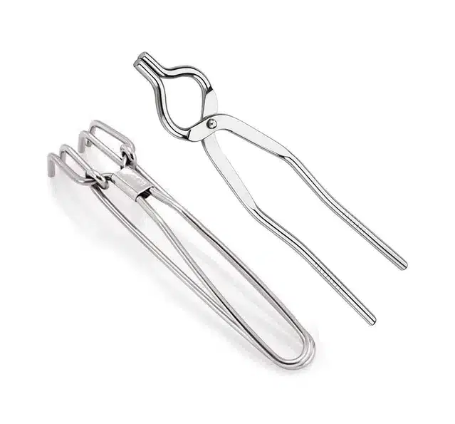 Combo of Stainless Steel Cooking Tongs, Pack of 2, Silver