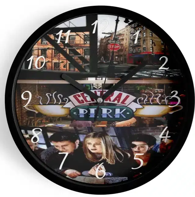 Analog Wall Clock for Home, Multicolor, 7 Inches