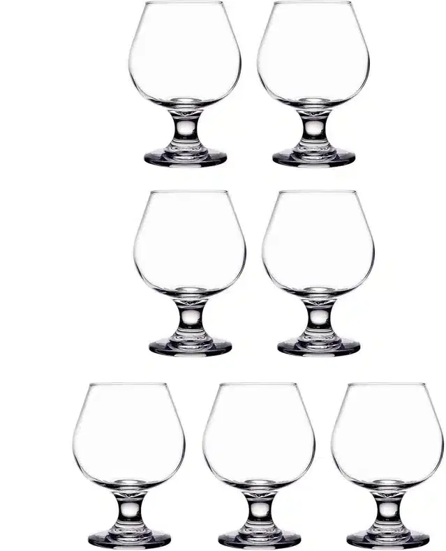 Liquor cum Cocktail Glasses, Transparent, 300 ml, Pack of 7