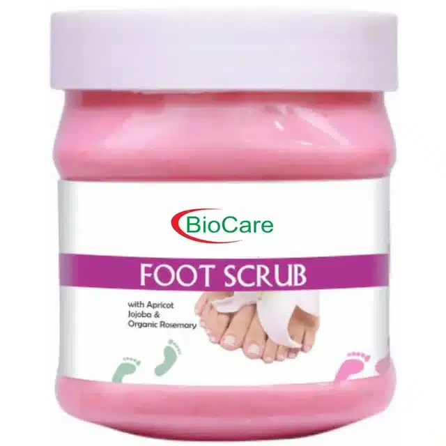 Biocare Foot Scrub with Apricot Jojoba & Organic Rosemary, 500 ml