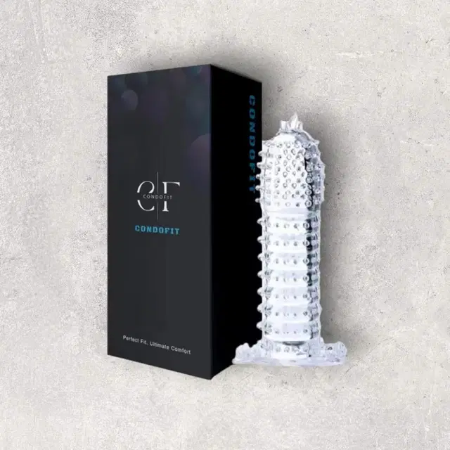 Crystal Dotted Reusable Condom for Men, Transparent, Pack of 1