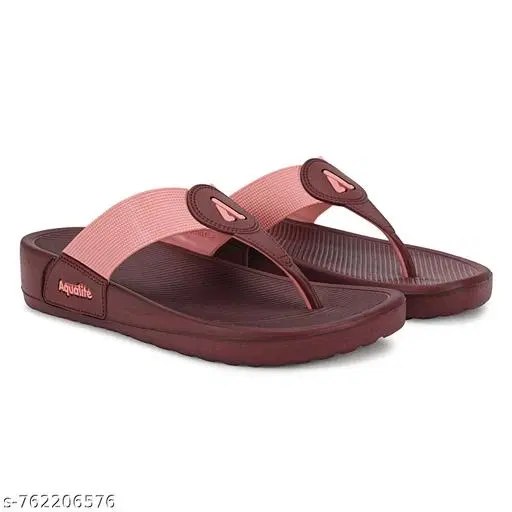 Aqualite EVA Flip-flops for Women (Brown, 5)