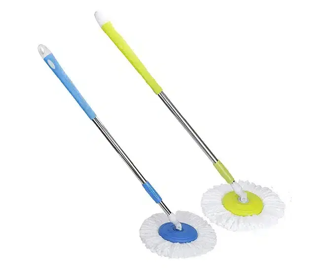 Mop Rod Stick, 2 Pcs with One Refill, 2 Pcs, Set of 2, Assorted