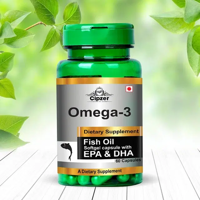 OMEGA-3 CAPS 60caps, Aids in healthy weight loss., (Pack of 1)
