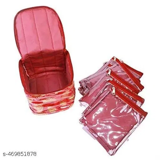 PVC Jewellery Organisers ,Red,  (Pack Of 10)