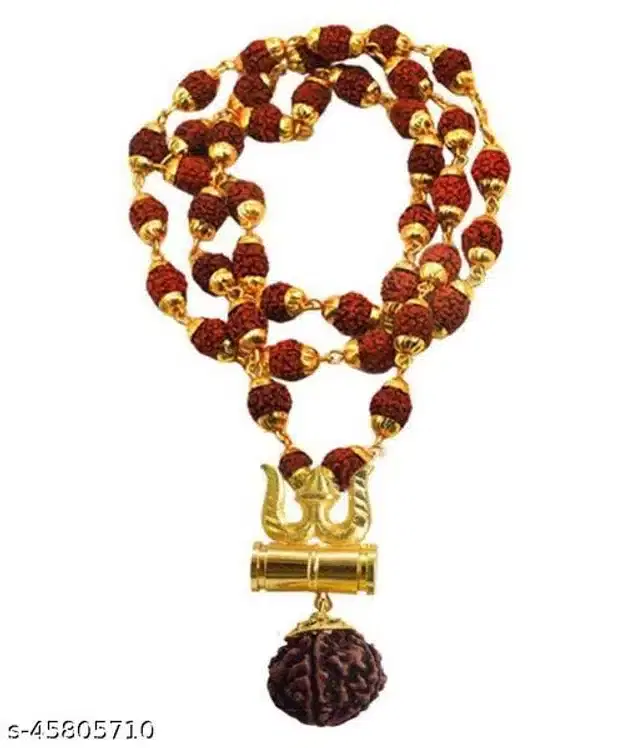 5 Mukhi Rudraksha Mala, Brown