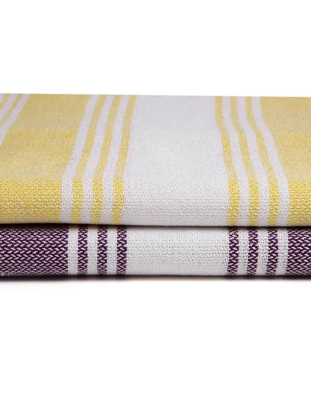 Cotton High Absorbent Bath Towels, Multicolor, Pack of 2